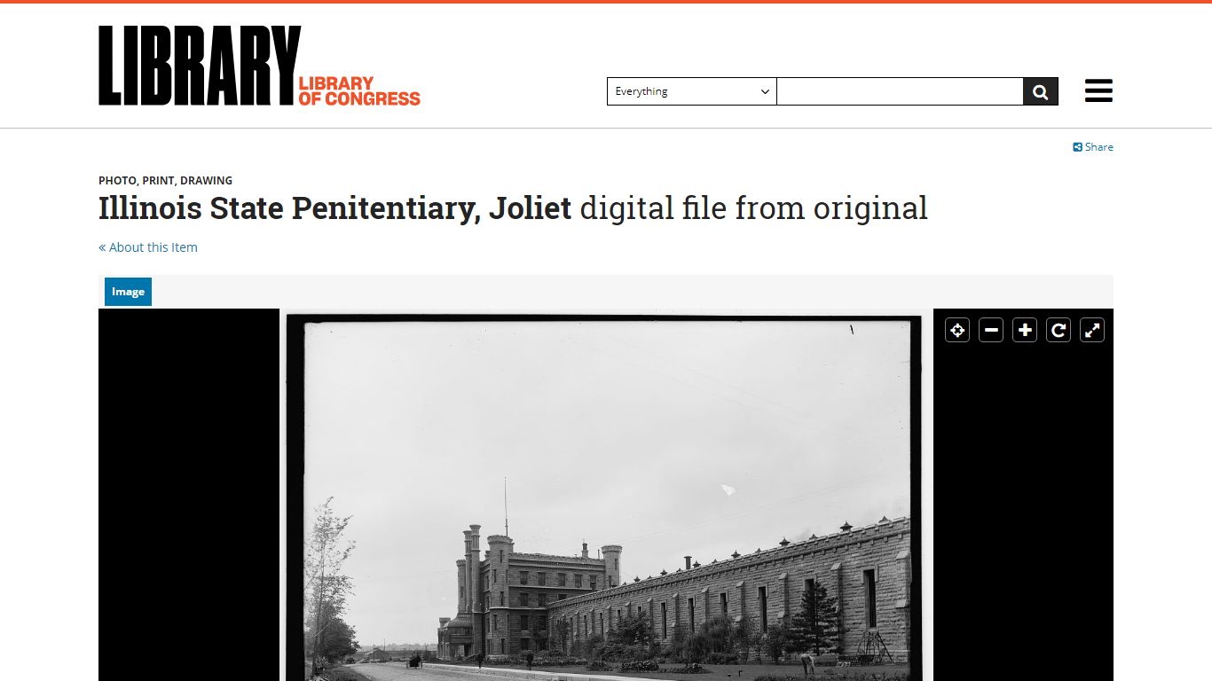Illinois State Penitentiary, Joliet - digital file from original ...