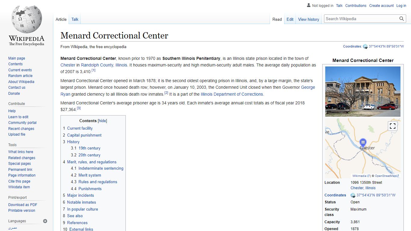 Menard Correctional Center - Wikipedia
